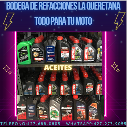 Dirección, horario, teléfono y opiniones de Bodega de Refacciones Para Motos La Queretana. en San Juan del Río