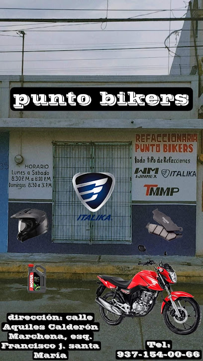 Dirección, horario, teléfono y opiniones de Punto Bikers Refaccionaria de Motos en Cárdenas