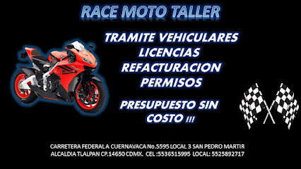 Dirección, horario, teléfono y opiniones de Race Moto Taller y Refacciones en Tlalpan