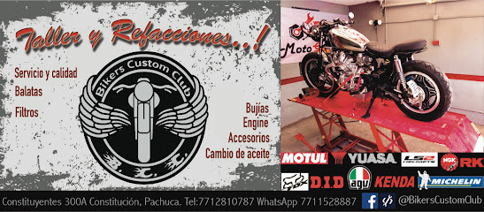 Dirección, horario, teléfono y opiniones de Bikers Custom Club en Pachuca