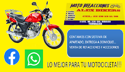 Dirección, horario, teléfono y opiniones de Moto Refacciones Alex Bikers en Tehuacán